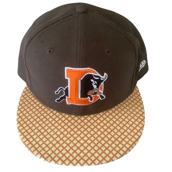 New Era Other - Mens new era Durham baseball hat Sz 7.5 brown -team Durham bulls preppy cap